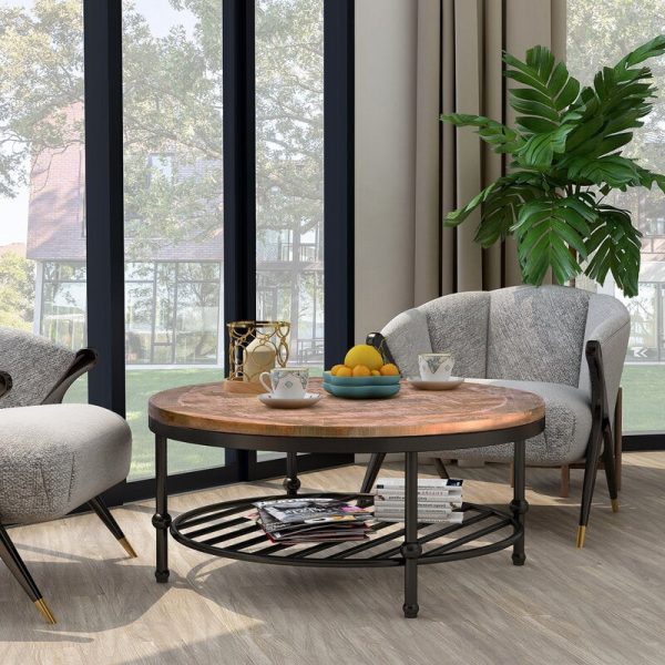 Searle 4 Legs Coffee Table with Storage, 2040AH For Discount