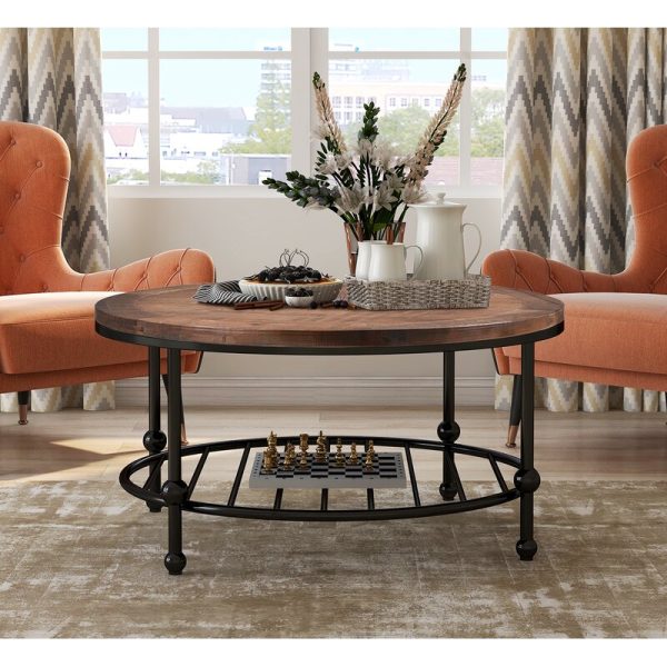 Searle 4 Legs Coffee Table with Storage, 2040AH For Discount - Image 3