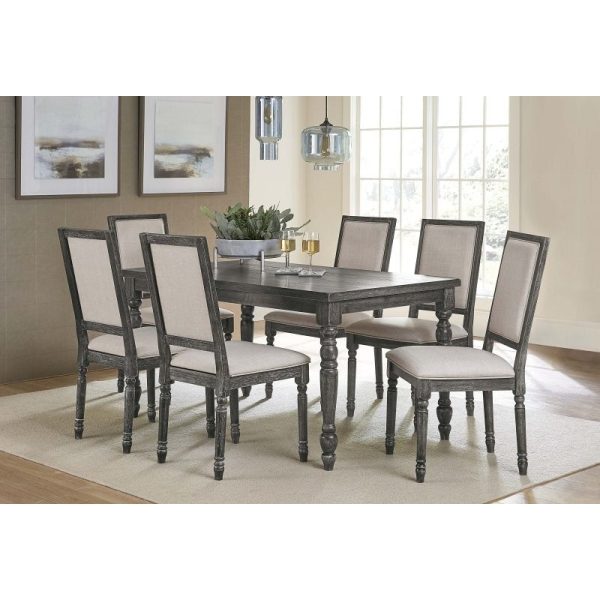 Progressive Muses Dining Side Chair in Weathered Pepper (Set of 2) 1837AH Online now - Image 3