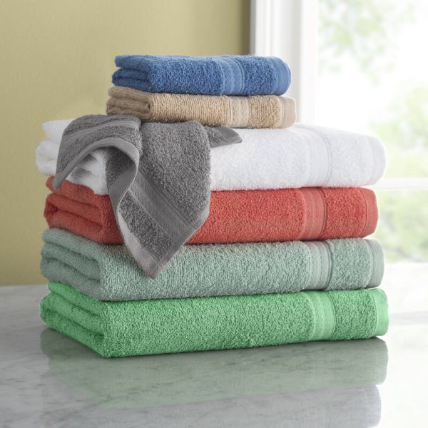 Quick Dry 6 Piece 100% Cotton Towel Set MRM GL2607 Discount - Image 3