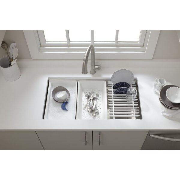 Prolific 33  L x 17-3 4  W x 11  Undermount Single Bowl Kitchen Sink with Accessories, 5747RR Online