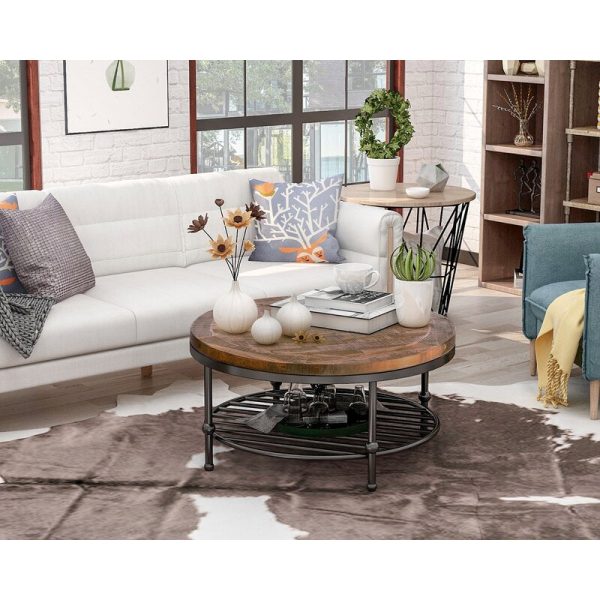 Searle 4 Legs Coffee Table with Storage, 2040AH For Discount - Image 5