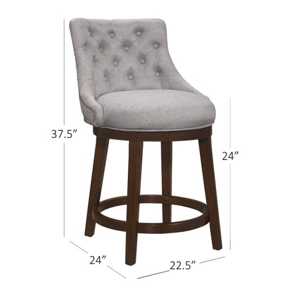 Papillion Swivel Bar & Counter Stool 5081RR For Sale - Image 3