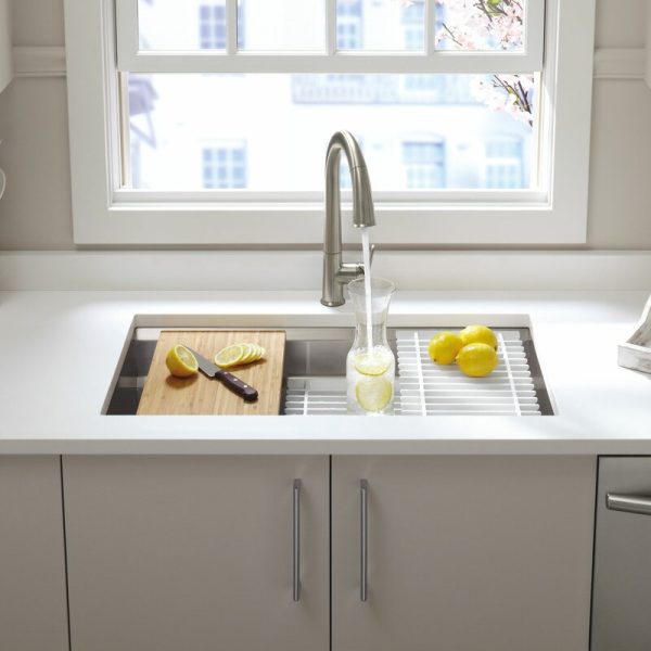 Prolific 33  L x 17-3 4  W x 11  Undermount Single Bowl Kitchen Sink with Accessories, 5747RR Online - Image 2
