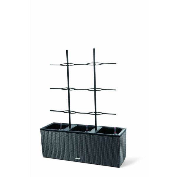 17  H x 51  W x 17  D White Trio Self-Watering Plastic Pot Planter 5343RR Online Sale - Image 2
