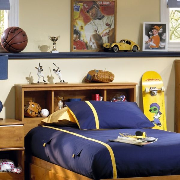 Country Pine Little Treasures Twin Bookcase Headboard 5108RR Hot on Sale
