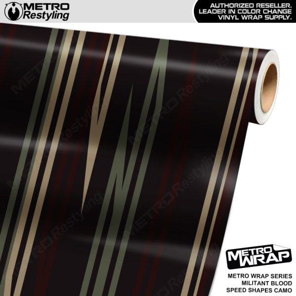 Metro Wrap Speed Shapes Militant Blood Vinyl Film Discount