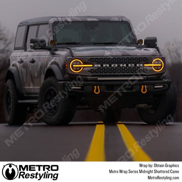 Metro Wrap Shattered Midnight Camouflage Vinyl Film Online Sale - Image 5