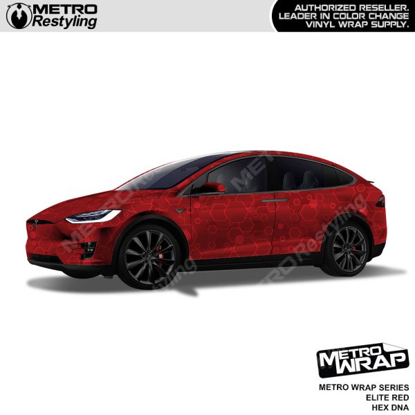 Metro Wrap Hex DNA Elite Red Vinyl Film Fashion - Image 2