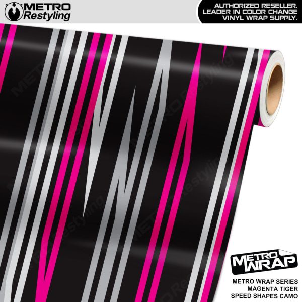 Metro Wrap Speed Shapes Magenta Tiger Vinyl Film Online Hot Sale