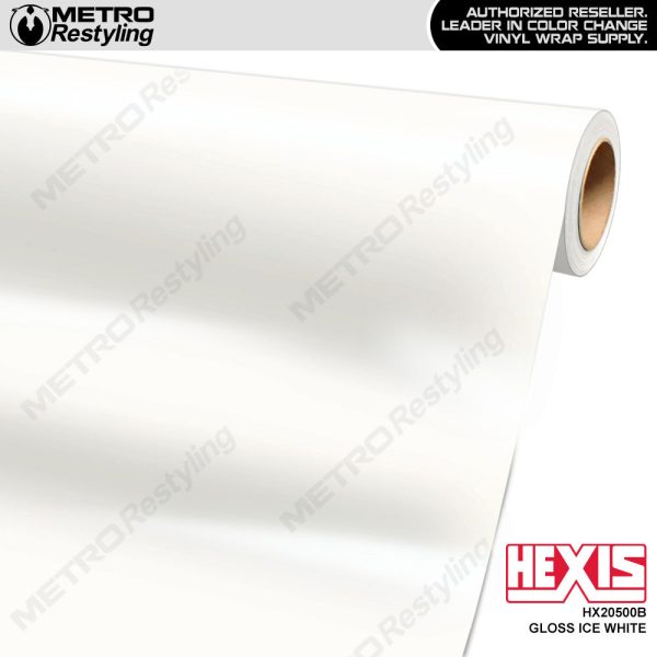 Hexis Gloss Ice White Vinyl Wrap | HX20500B For Sale
