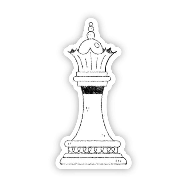 Queen chess sticker (white) Online now
